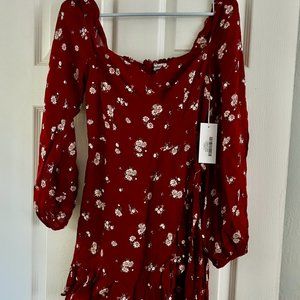 Reformation Floral Print Mini Dress